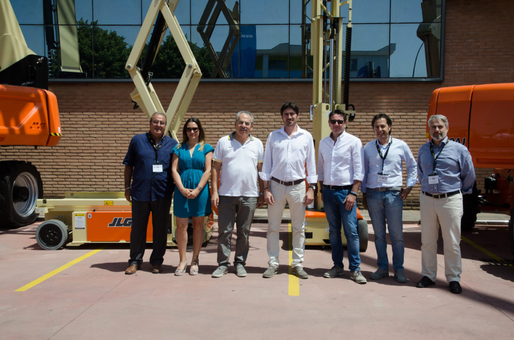 Adriano Filesi (Fimi spa), Francesca Gorini (Jlg Italia), Giuseppe Milazzo (Fimi spa).