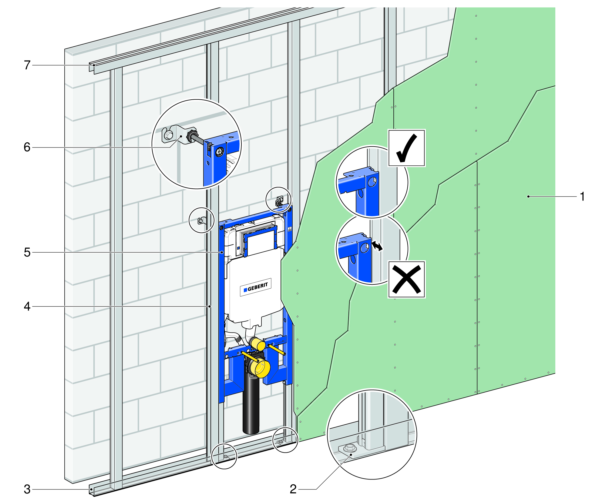 GEBERIT PARETE WC Arco Di Collegamento DN 90 Mm Estensibile Elemento Parete Duofix Sigma EUR 99 - Foto 2